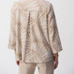 Joseph Ribkoff - Seersucker Tropical Print Trapeze Jacket