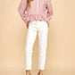 Tcec - Striped Button Up Ruffled Hem Shirt