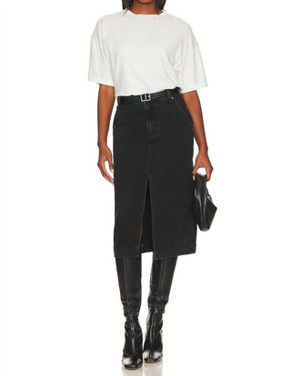 Free People - Saia jeans midi Wild Roses