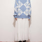 Pretty Garbage - Bow Checkered Knit Sweater