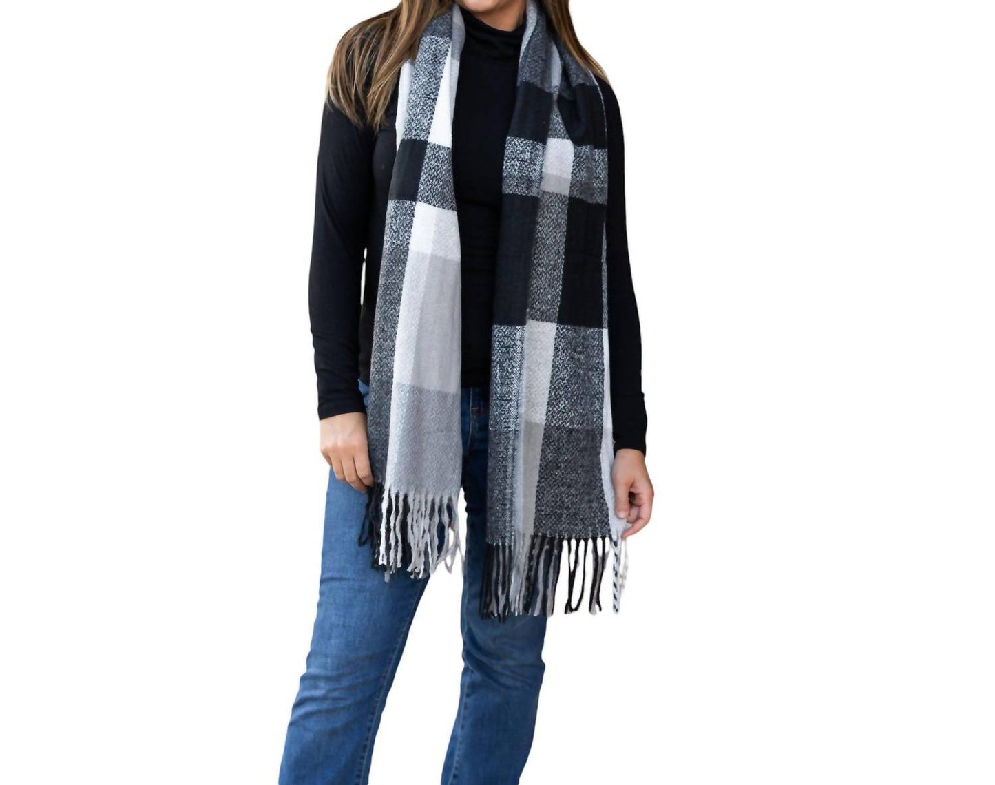 Julia Rose - Colorful Plaid Knit Scarf Collection