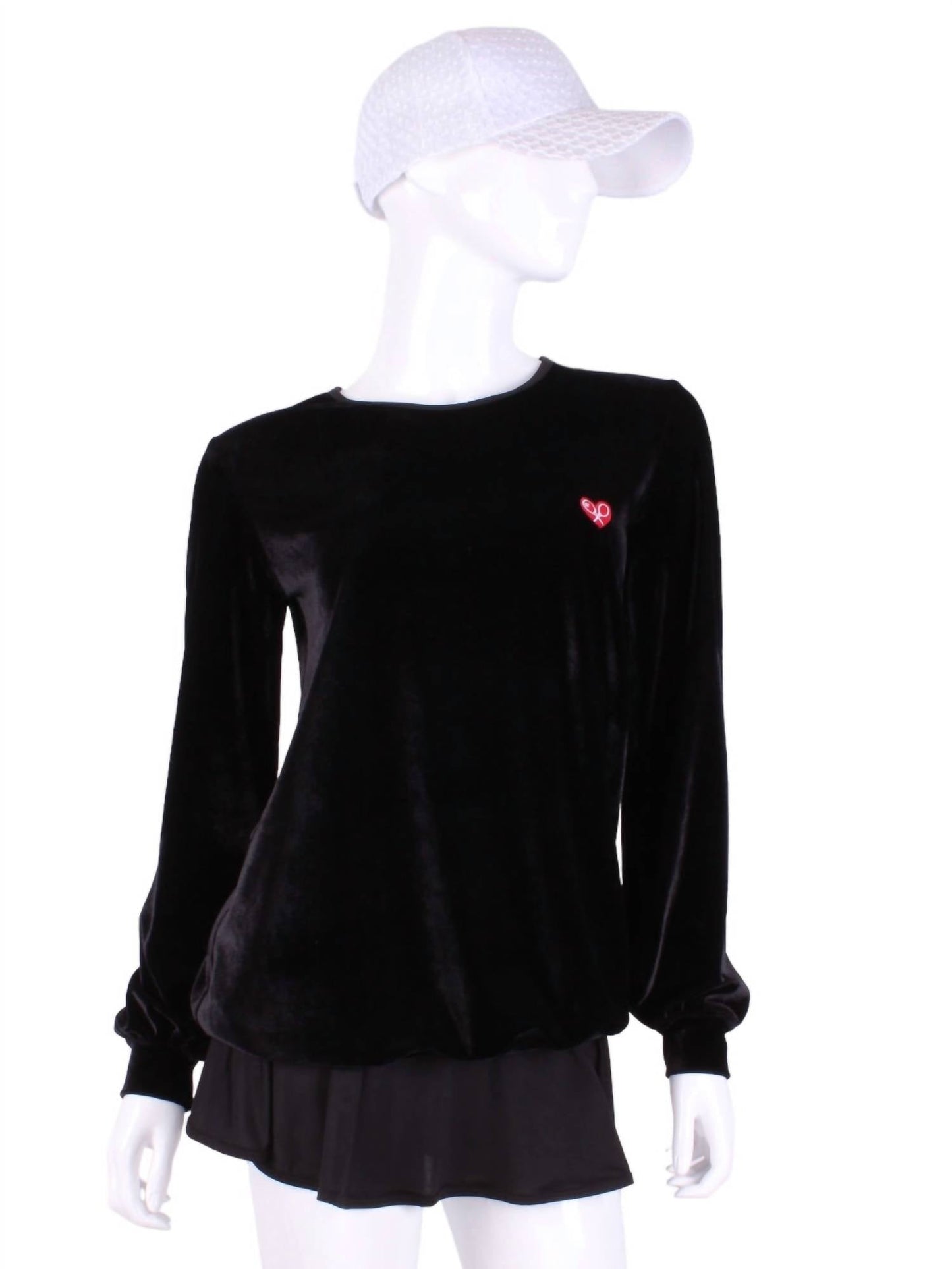Love Love Tennis - Women's Velvet Long Sleeve Top