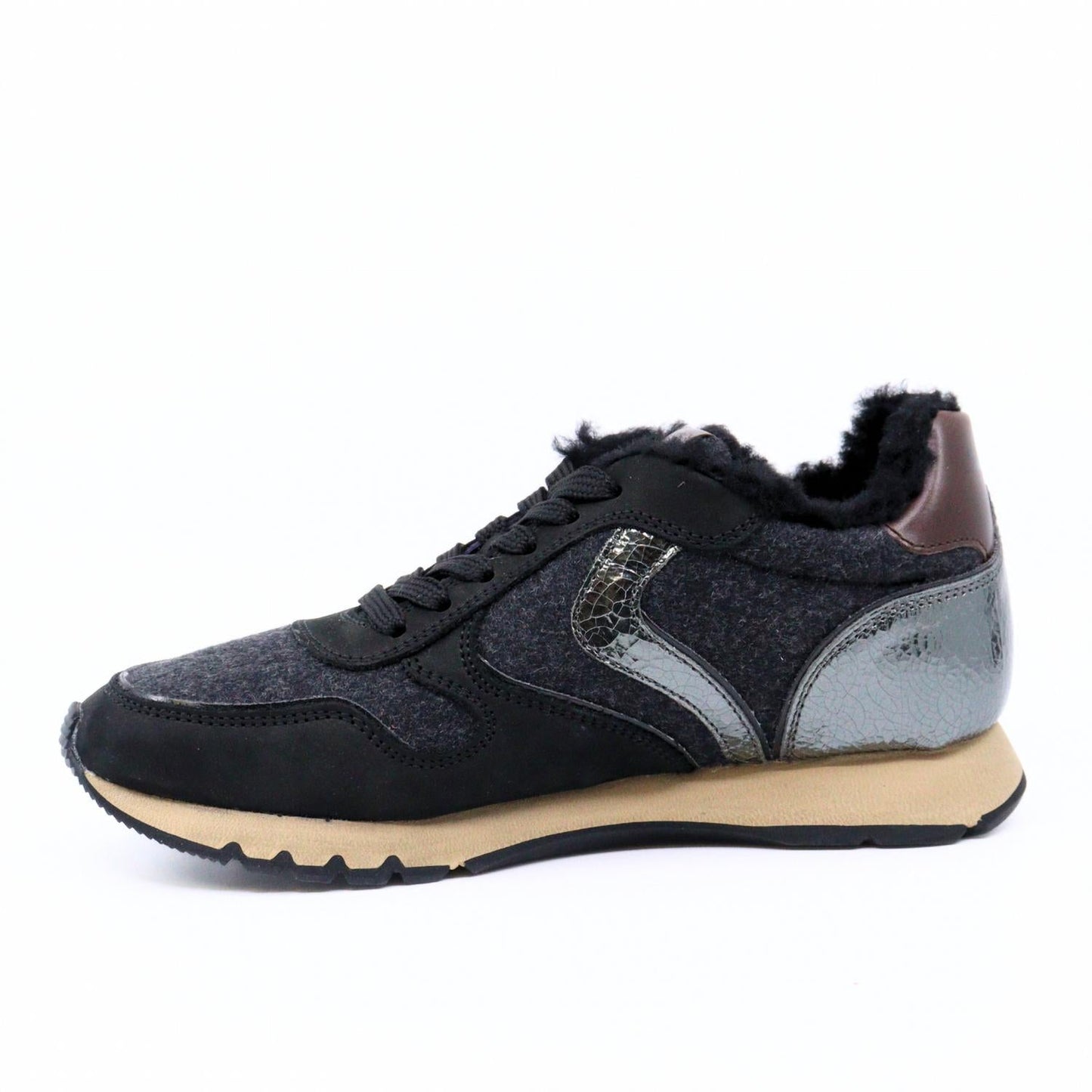 Voile Blanche - Julia Fur Sneakers