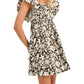 &Merci - Floral Flutter Sleeve Mini Dress