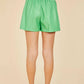 Dolce Cabo - FAUX LEATHER PLEATED SHORTS