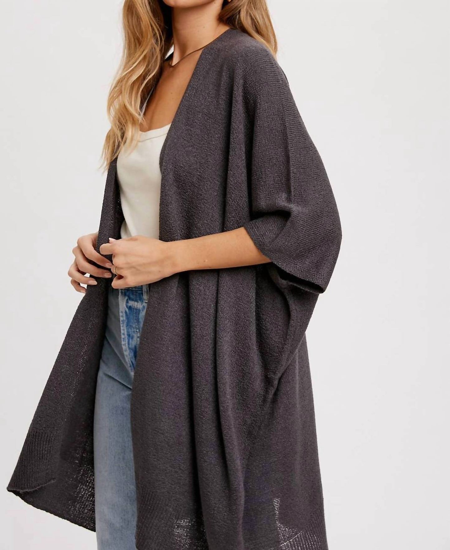 Bluivy - Ayla Wide Sleeve Open Front Cardigan