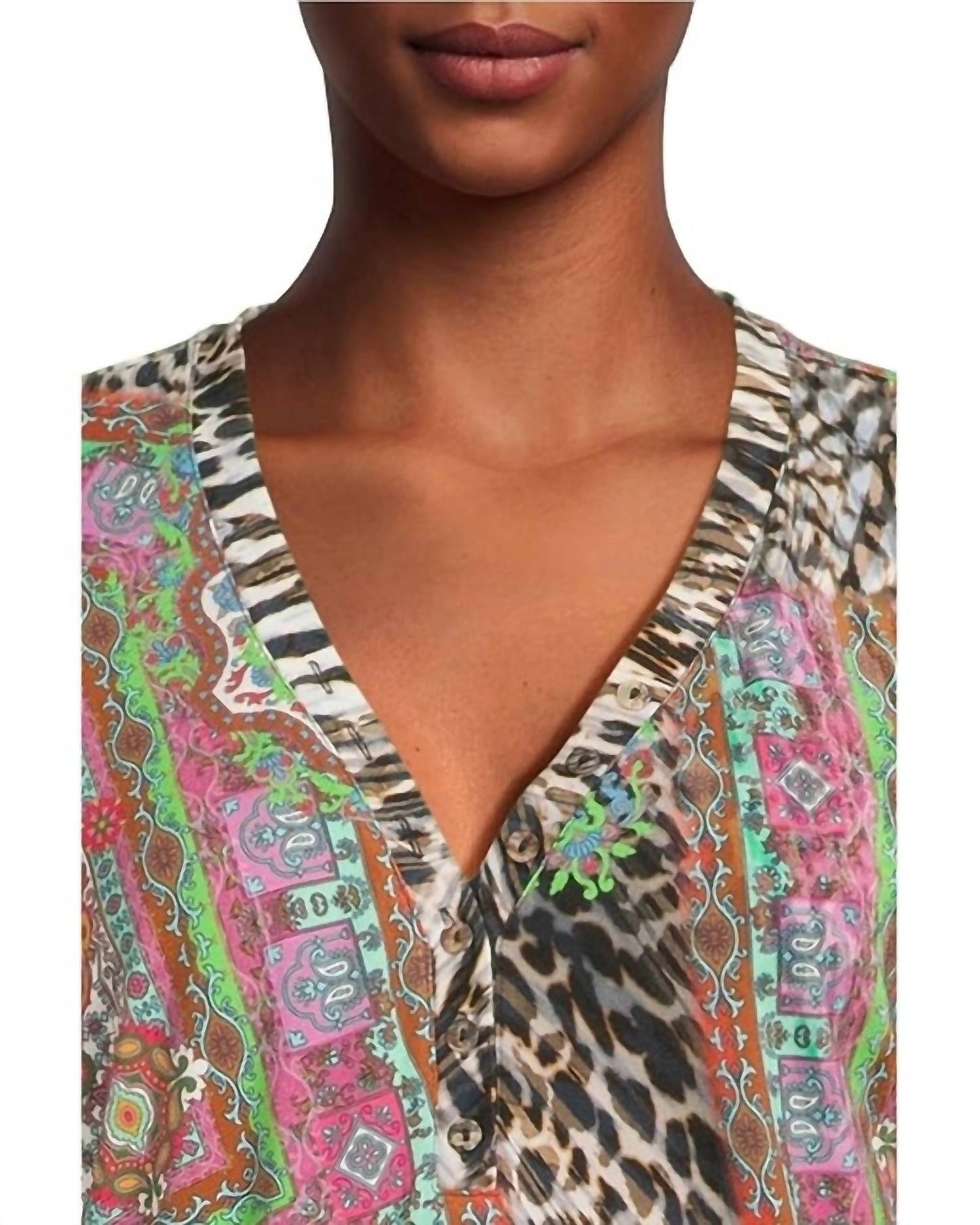 Johnny Was - JANIE FAVORITE HENLEY TOP