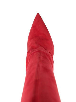 Le Silla - Botas de couro Eva stretch camurça cano alto, seminovas