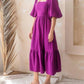 Oddi - Orchid Puff Midi Dress