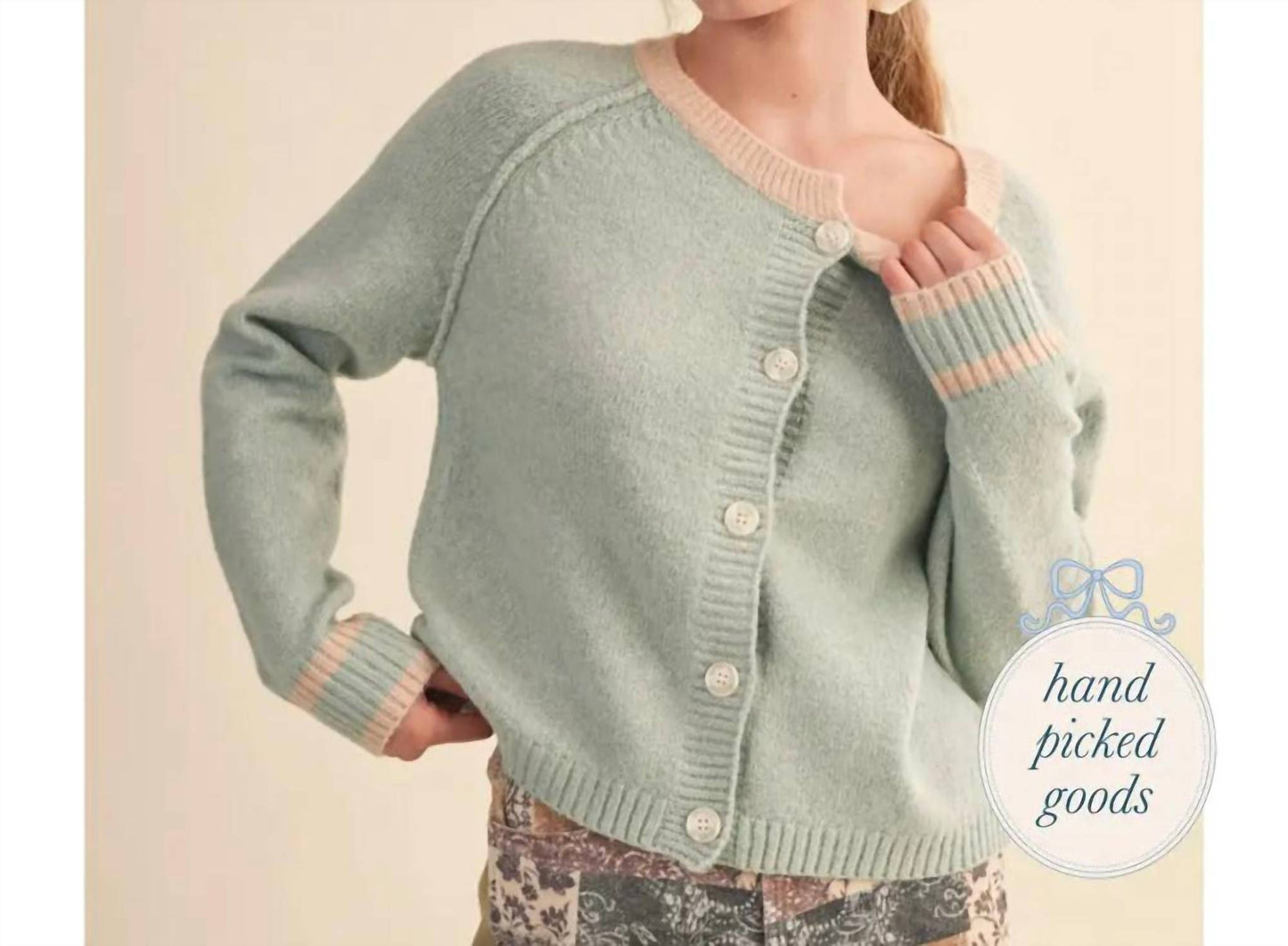 &Merci - Women's Two Tone Cardigan