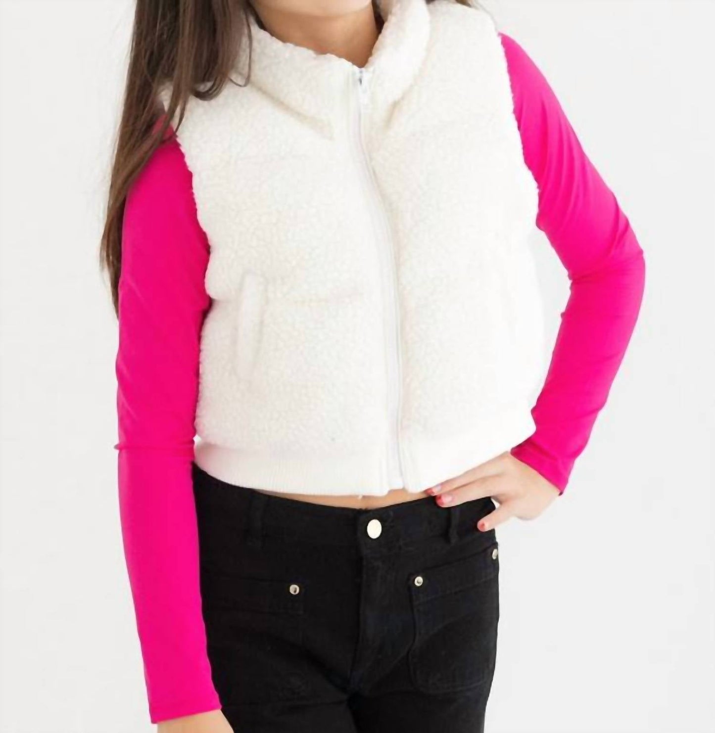 Love Daisy - Furry Puffer Vest