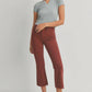 Jbd. - High Rise Crop Flare With Distressed Hem
