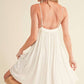 Aemi + Co - Ruched Plunge Mini Cami Dress