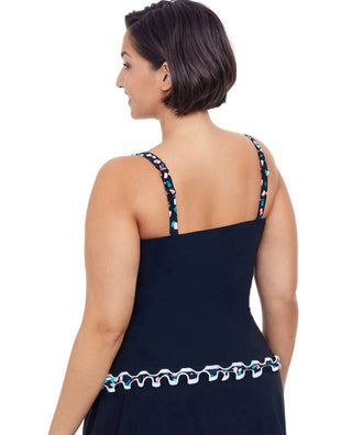 Perfil da Gottex - Top tankini franzido com aro plus size