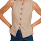 Zenana - Linen Button Vest