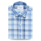 Camisa casual xadrez Ledbury The Guyton sob medida azul