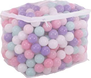 Bolas de brinquedo BalanceFrom Fitness de 2,3" à prova de esmagamento com bolsa de armazenamento, 400 unidades