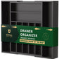 Silverware Drawer Organizer, Black (9 Slots)