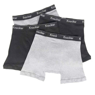 4-Pack Knocker Men's 100% Cotton Boxer Briefs