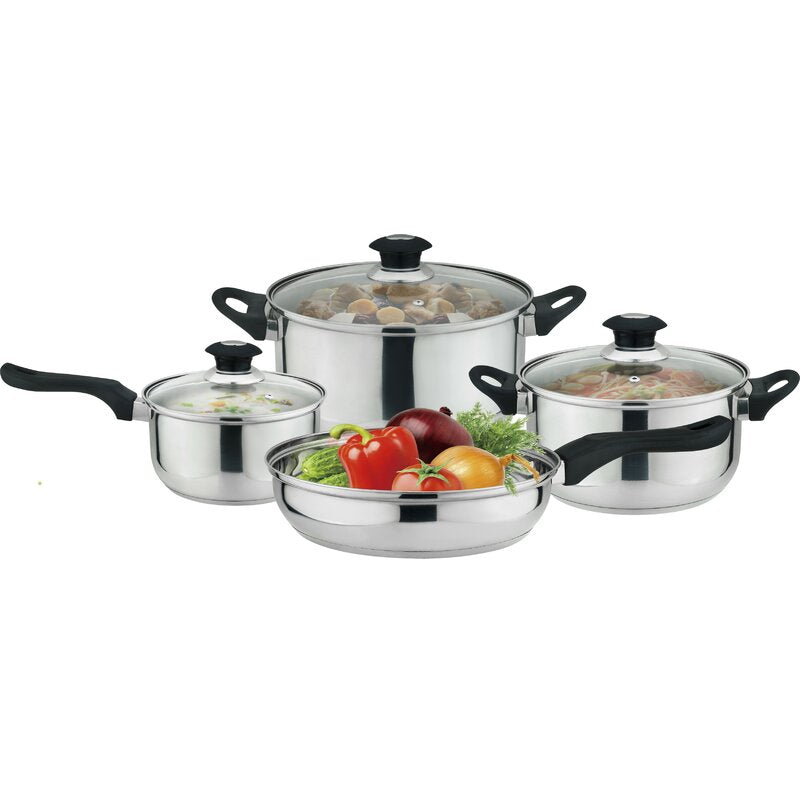 Conjunto de utensílios de cozinha de 7 peças, panelas e frigideiras 