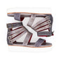 Bedstu - Women's Leather Zipper Platforms Sandals Shoes