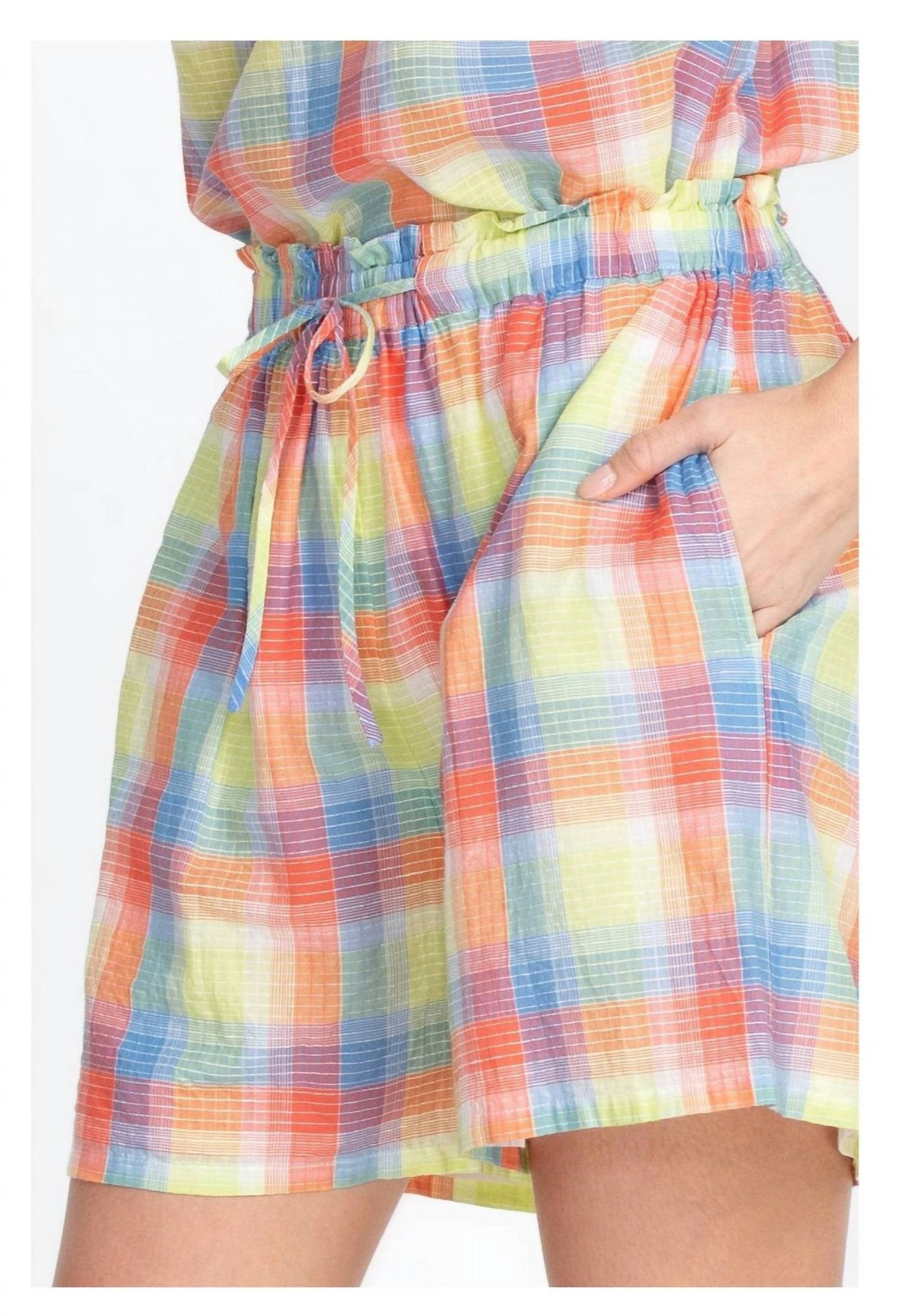 Johnny Was - Workshop Delacey Plaid Paperbag Short