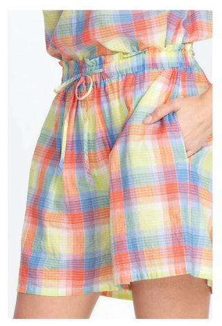 Johnny Was - Workshop Delacey Plaid Paperbag Short