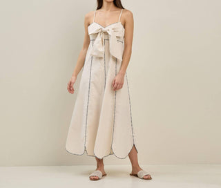Able - Vestido midi com laço Kristen