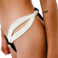 Gigizara - Lunar Petal V-Cut Bikini Bottom Night Flower Elegance