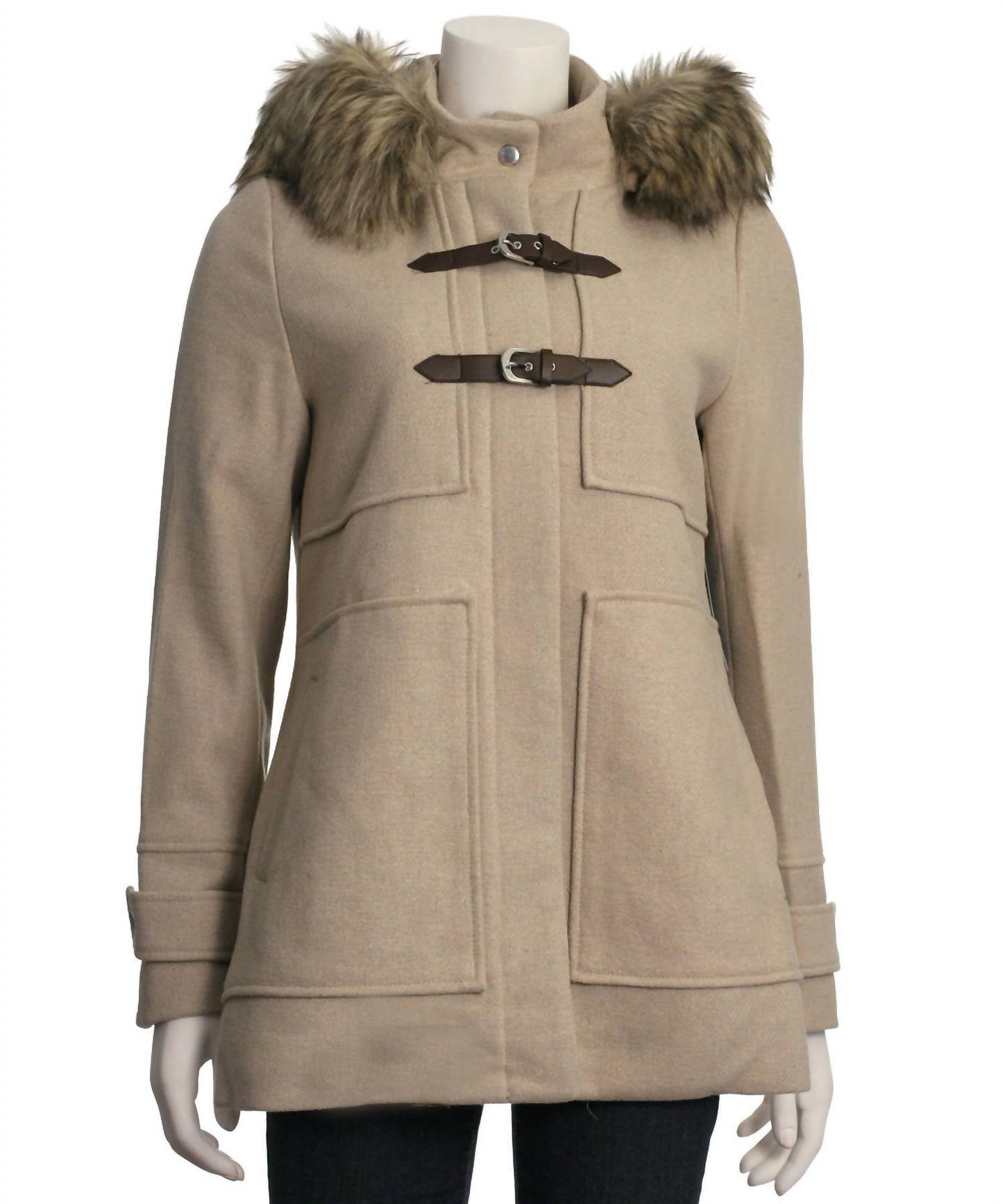 Coffeeshop - Women's Single Breasted Hooded Toggle Coat