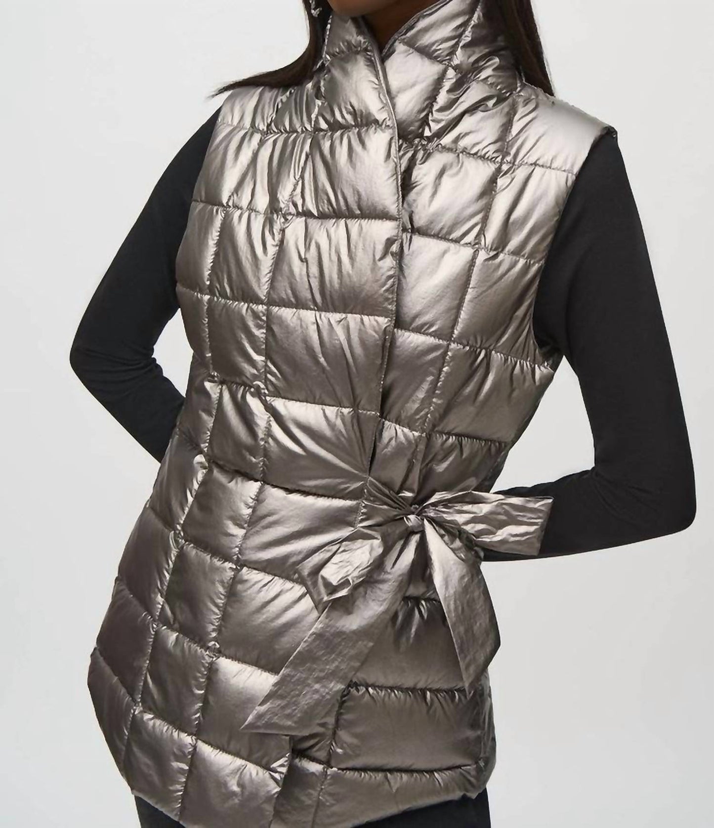 Joseph Ribkoff - Quilted Metallic Puffer Vest