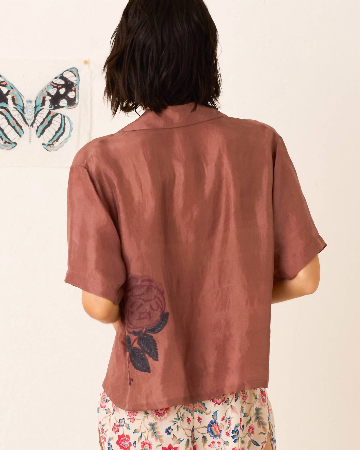 Alix Of Bohemia - Stevie Mauvewood Rose Shirt