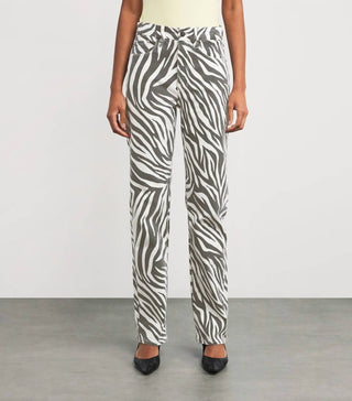 Calça Jeans Good American - Zebra Good Icon com Perna Reta