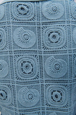 Jonathan Simkhai - Vestido-camisa Gabrielle Crochê