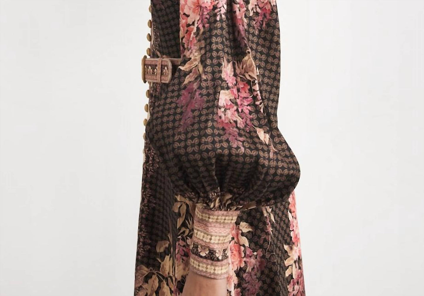 Zimmermann - Belted Button Midi Dress