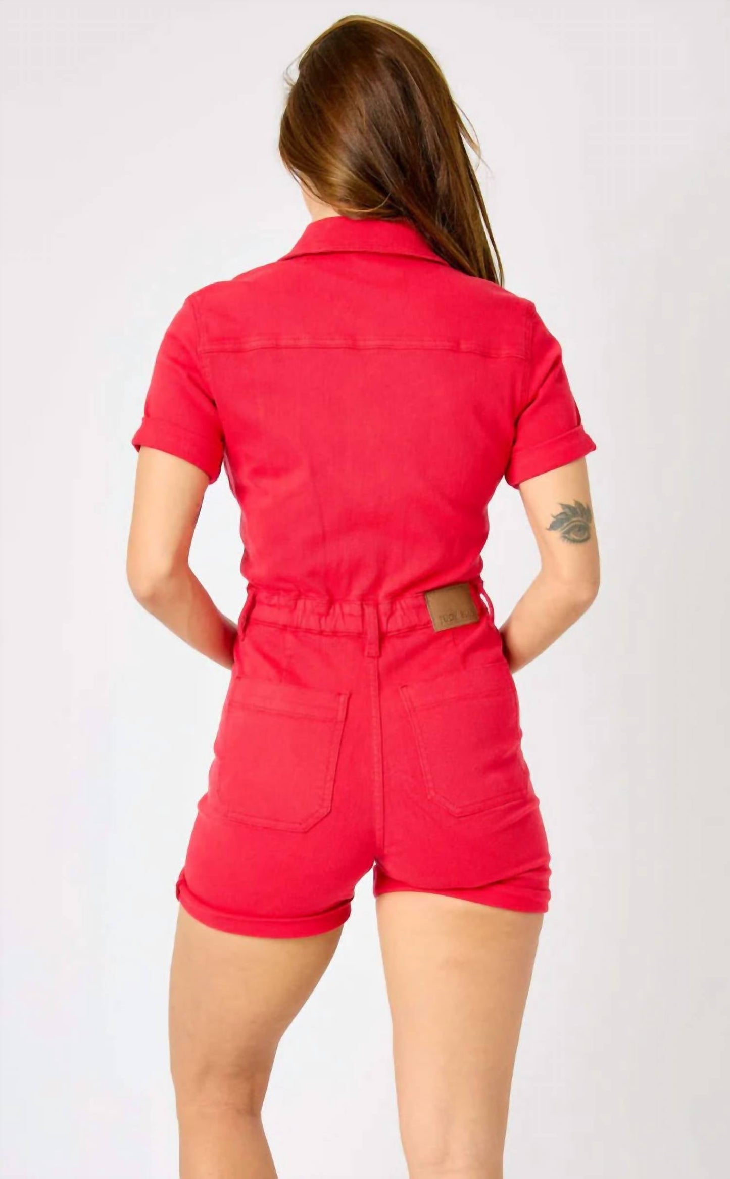 Judy Blue - High Waist Garment Dyed Romper