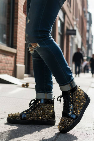 Barabas - Men's Shin Splints High Top Sneakers