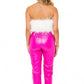 Buddylove - Fancy Strapless Feather Crop Top