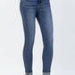 Judy Blue - Cuffed Tummy Control Skinny Jeans
