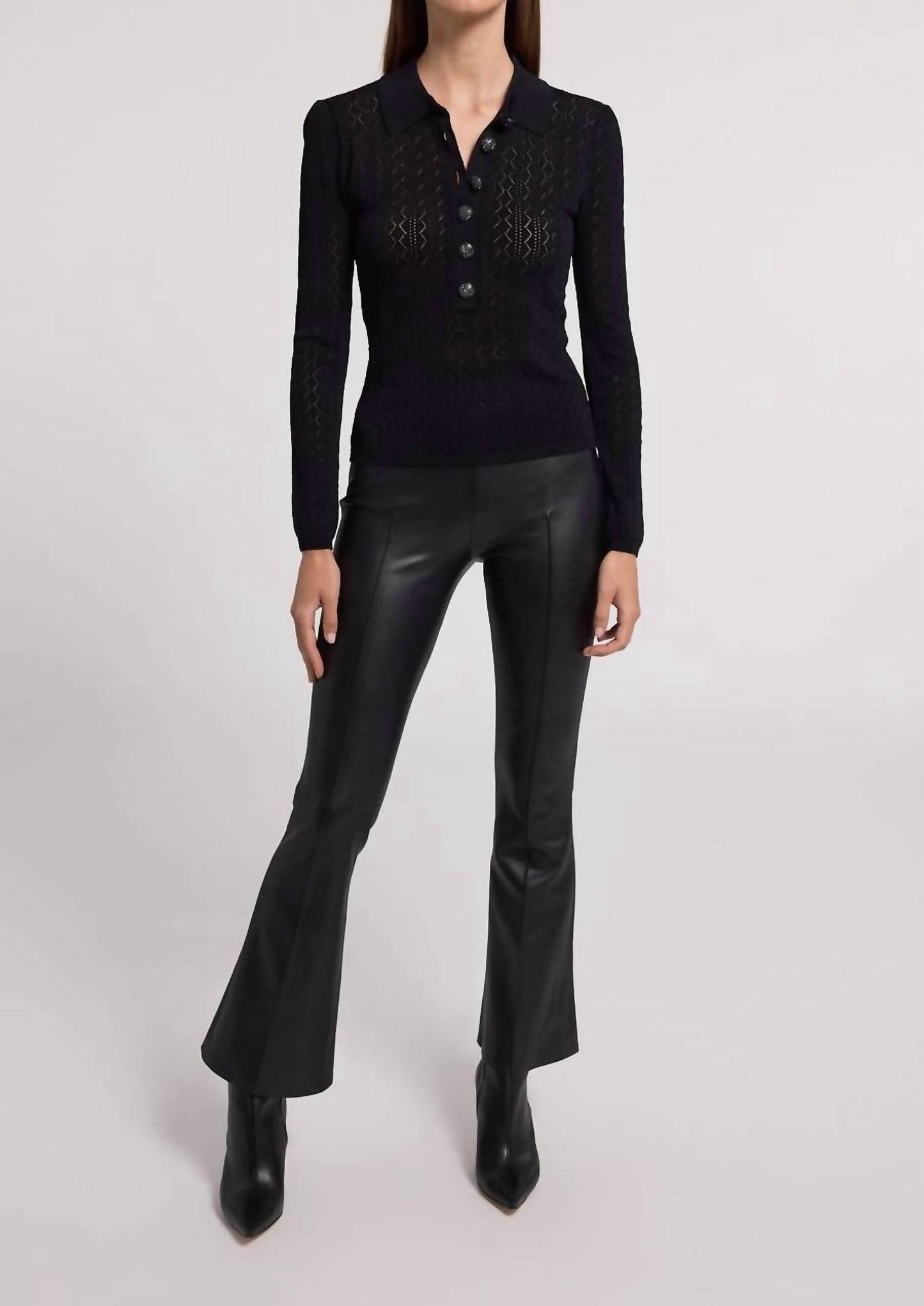 Generation Love - Angelica Pointelle Long Sleeve Sweater
