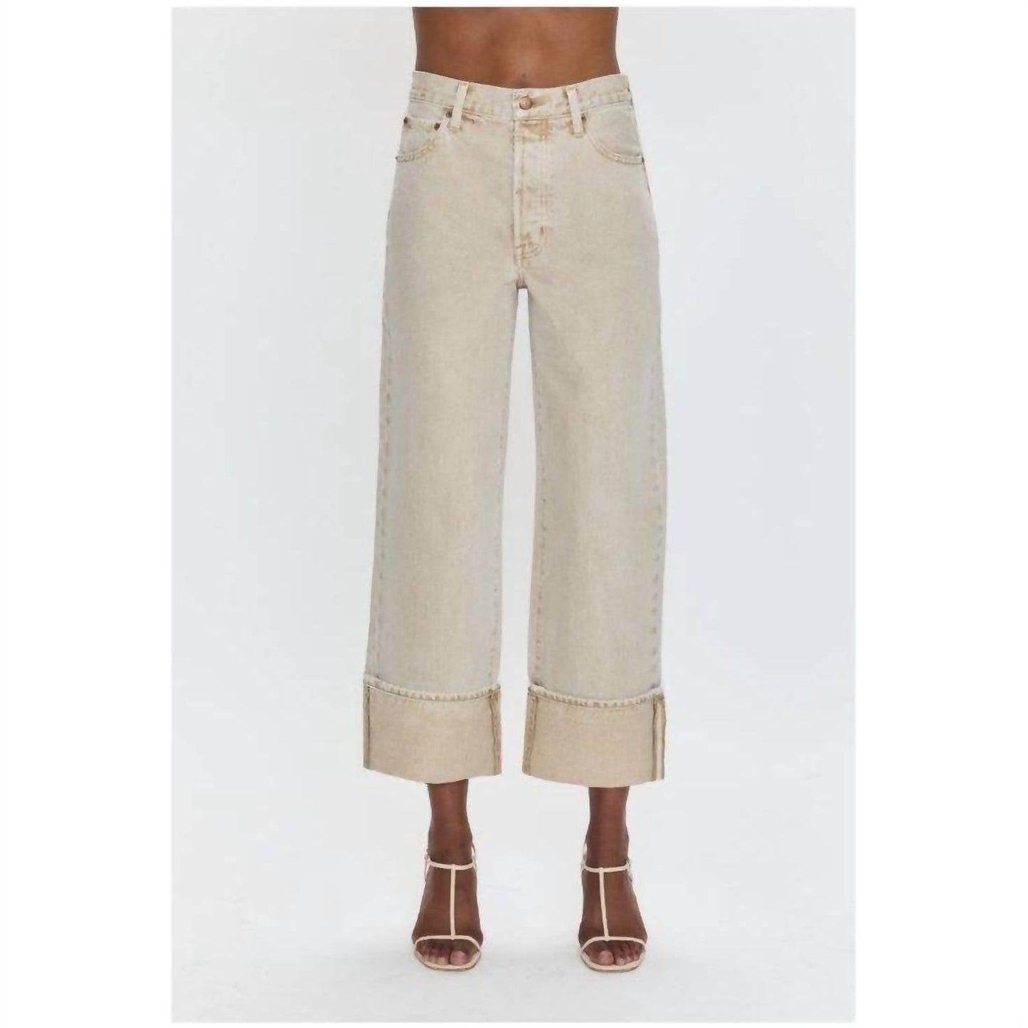 Pistola - Ryder High Rise Cuffed Straight Jean