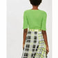 Topshop - Asymmetrical Plaid Midi Skirt
