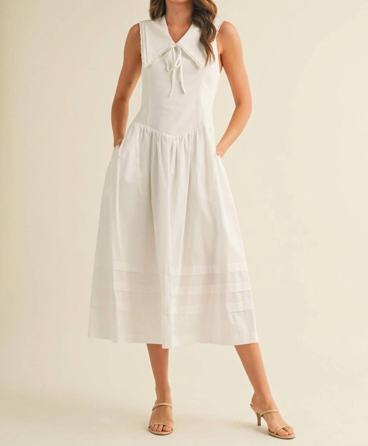 &Merci - American Honey Doll Collar Midi Dress