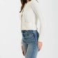 Blu Pepper - Round Neck Gold Button Knit Cardigan