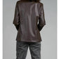 Elan - Faux Leather Blazer