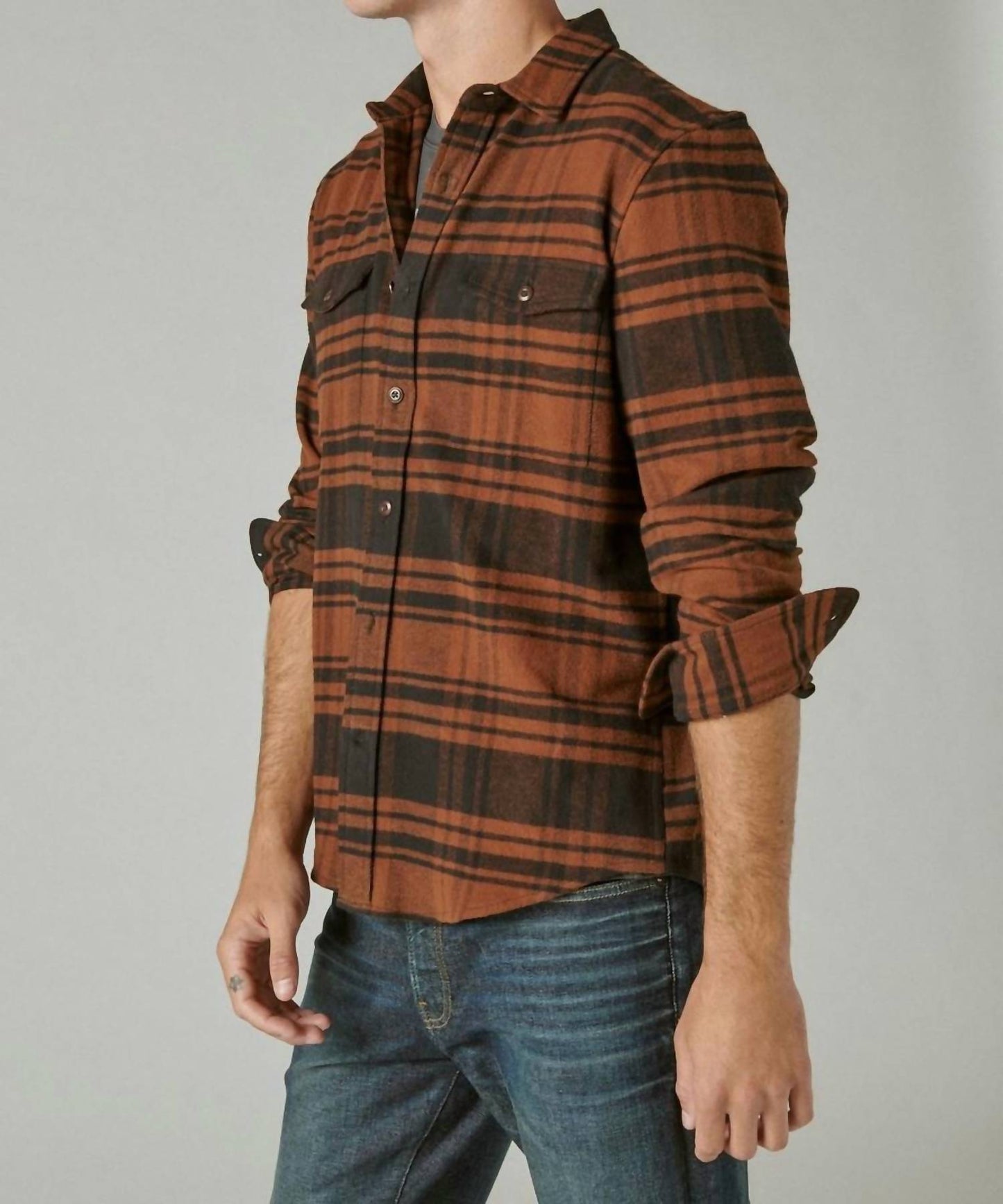 Lucky Brand - Plaid Workwear Clould Flannel