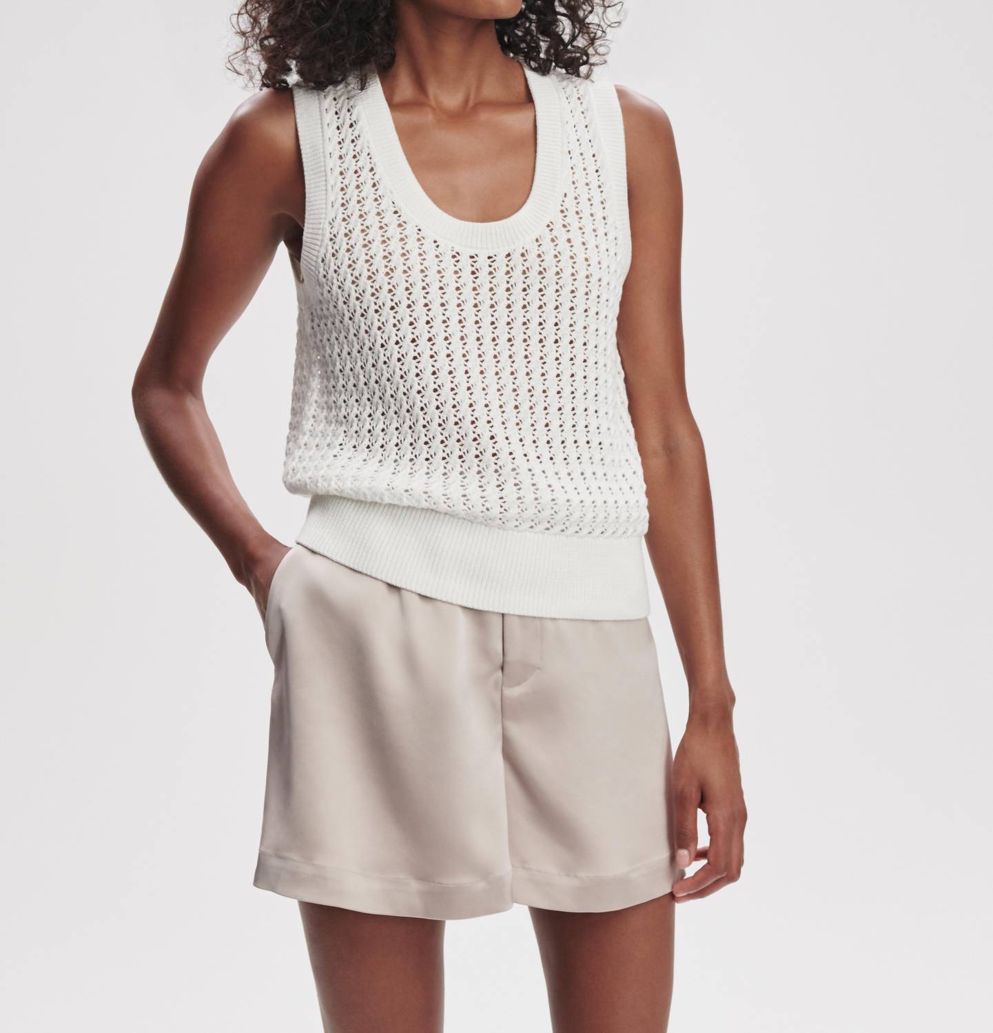 Varley - Fern Open Knit Tank Top