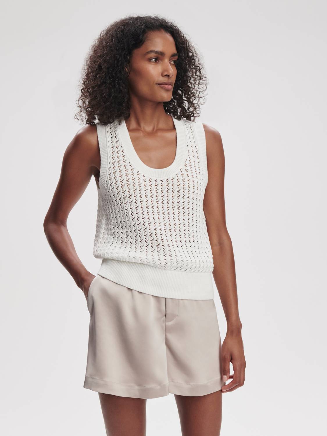Varley - Fern Open Knit Tank Top