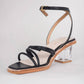 All Black - Women's Ms. Glamour Sandal