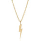 Eklexic - Women's Katie Lightning Bolt Charm Necklace